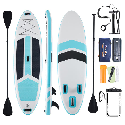 10’5” Inflatable Stand Up Paddle Board – Complete SUP Kit with Paddle, Leash, Pump & Backpack, Stable Non-Slip Deck for All Skill Levels